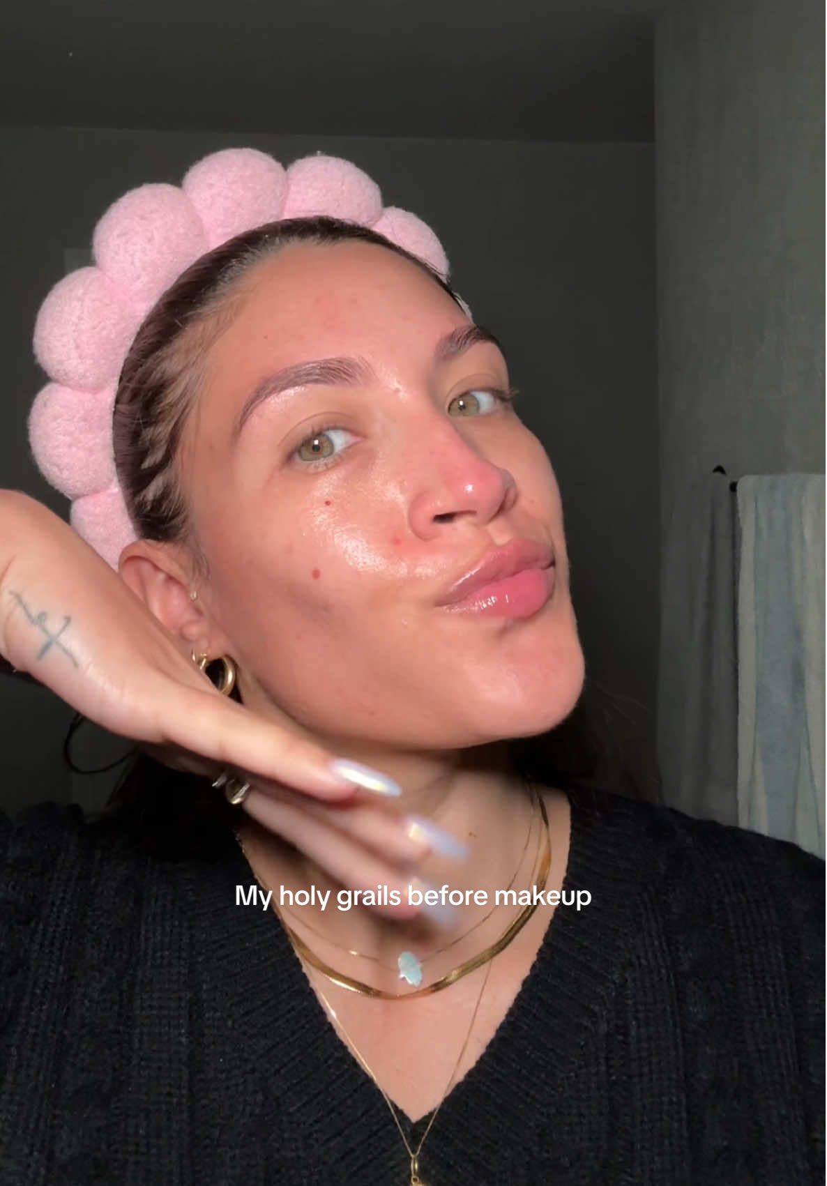 @byoma @elfcosmetics @Summer Fridays  🫶🏽 #holygrailskincare #skinprepformakeup #simpleskincare #glowingskin 