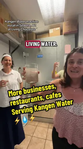 The owner of Living Chocolate in Sedona, AZ shares her experience with Kangen water and how grateful she is to share this water with her customers and community.   Watch the water!  People all over the world waking up to the power of living water 🙏💧⚡️  #kangenwater