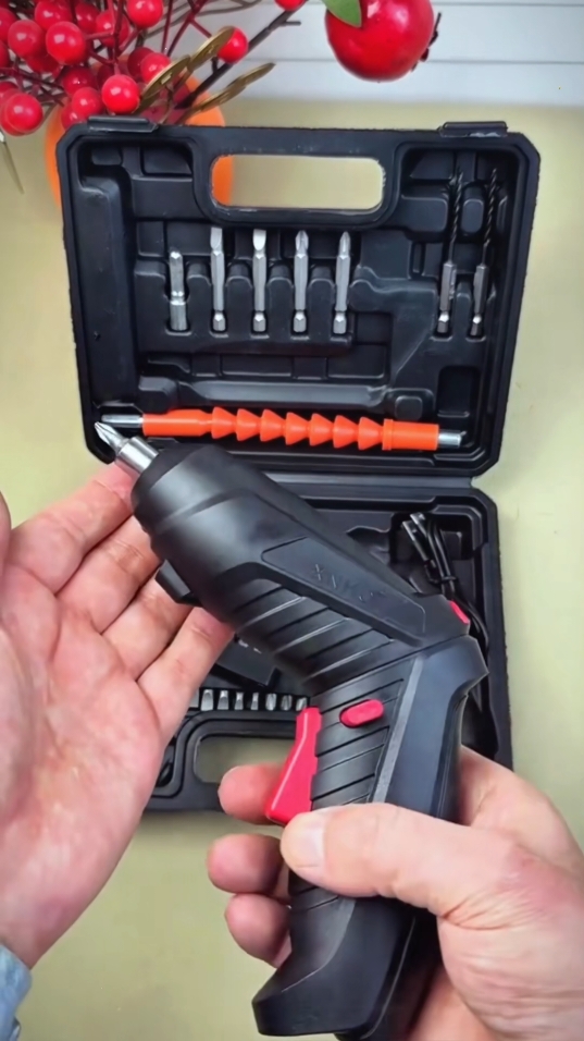 Cordless Screwdriver Electric Screw Accessories Cordless Drill Set 48PCS Set DIY Electric Barena Drill Set Rechargeable Portable Foldable## Electric screwdriver # screwdriver # screwdriver set # electric drill # hardware tools#fyp #foryou #tiktokshop #goodthing 