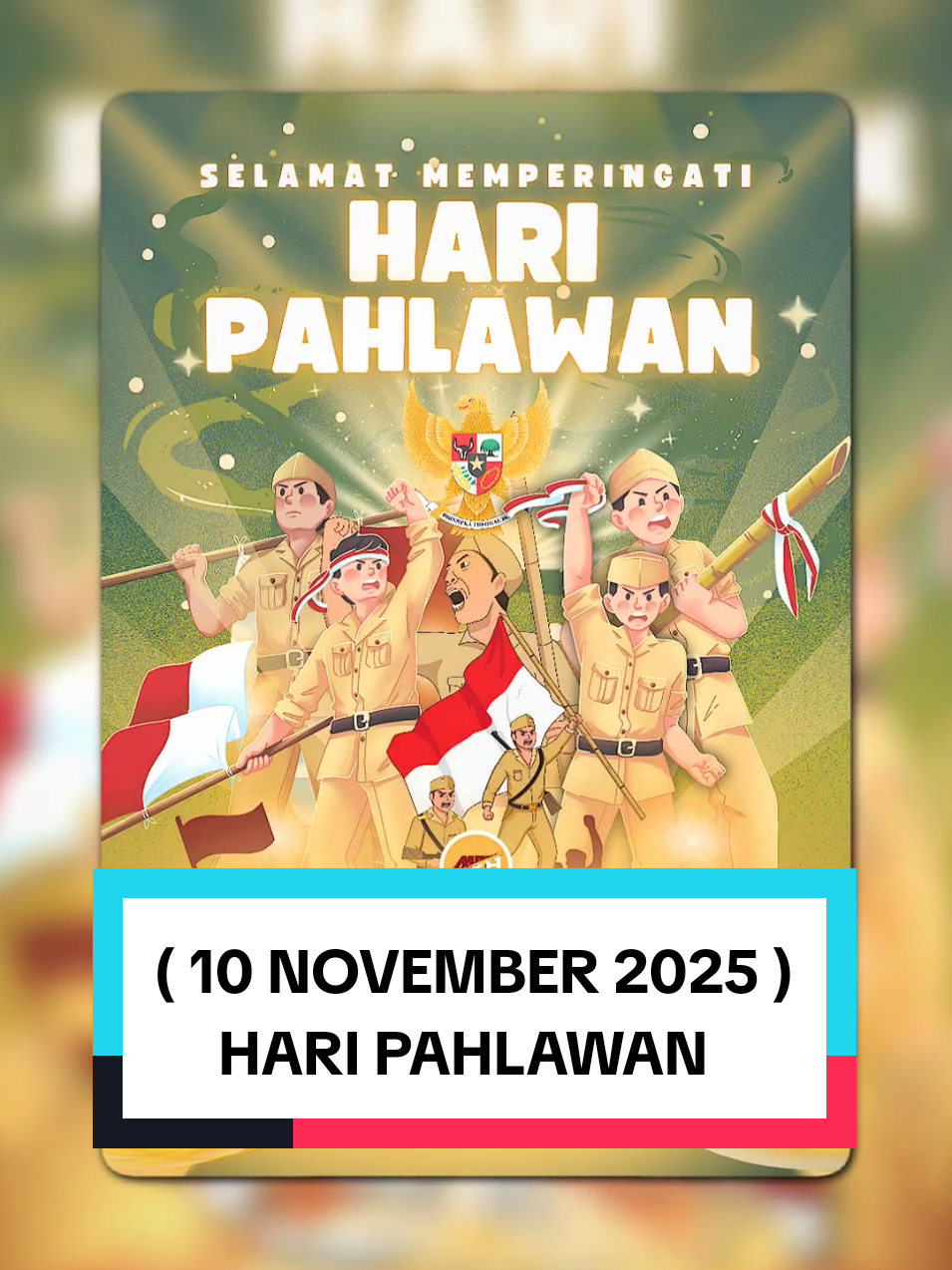 Memperingati Hari Pahlawan ✨ ( 10 November 1945 - 10 November 2025 ) Hari Pahlawan ini diperingati setiap 10 November di seluruh Indonesia. Tanggal ini ditetapkan untuk mengenang Pertempuran Surabaya tahun 1945, salah satu pertempuran terbesar dalam sejarah perjuangan bangsa. Pertempuran tersebut dipicu oleh tewasnya Brigadir Jenderal Mallaby, seorang perwira Inggris, pada 30 Oktober 1945. #faizaleditor_3 #haripahlawan #pahlawan #sejarah #fyp 