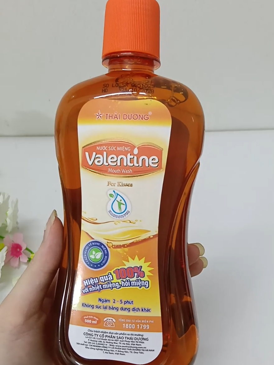 Nước súc miệng Valentine trị nhiệt miệng , hôi miệng 50k  #nuocsucmiengvalentine #nuocsucmieng #xuhuong #review 