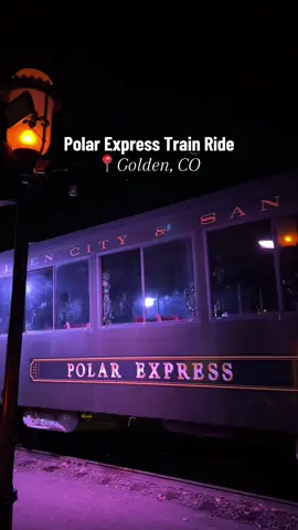 Get tickets before all sold out! 🎟️🎄 The Polar Express is back in Golden, CO for this holiday season 🚂❄️ Enjoy a pre- train show, hot chocolate and cookies, before experiencing the magic on the train! There are standard and premium seating options and tickets are going very fast! 📍Colorado Railroad Museum @coloradorailroadmuseum  Performances are at 5, 6:30 and 8 PM on select dates Find tickets at coloradorailroadmuseum.com #colorado #polarexpress #trainride #goldencolorado #denver 