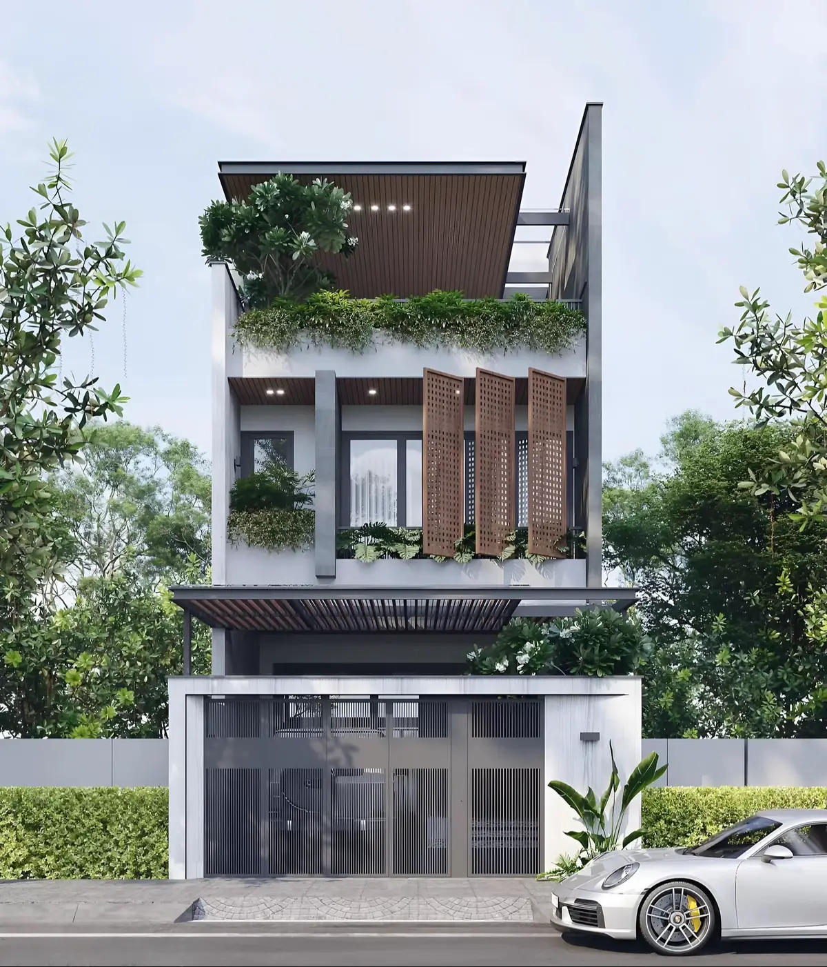 🔲 Diện tích: 4x20 - 5x20 … 🏡 Quy mô: 1 Trệt - 2 - 3 Lầu + Mái BTCT #nhadep #xaynhatrongoi #nhadepmientrung #nhaphohiendai #xuhuong 