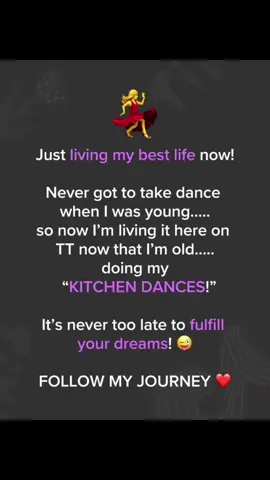 Don’t let anyone hold you back #liveyourlife It’s never to late to #fullfillyourdreams #GOFORIT and don’t worry about what anyone may think of you!  #itsyourlife #youbeyouboo. Just have fun and quit worrying about others opinion of you. Be true to yourself and you’ll be a lot happier. 😀