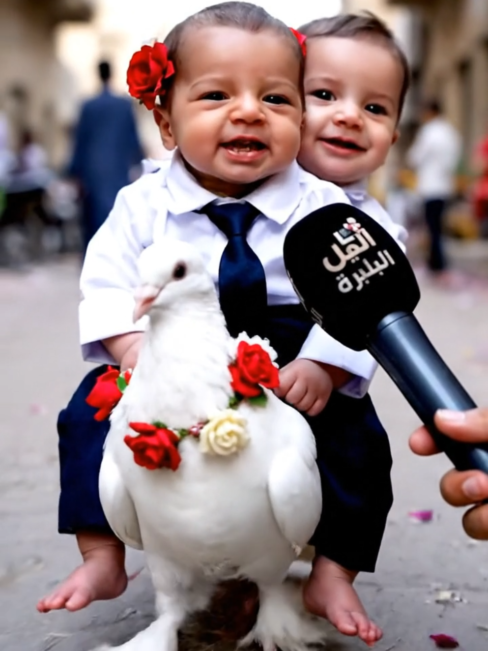 البيبي والحمامه 😱😱#veo3 #اطفال #الذكاء_الاصطناعي #ترند #توأم_سوري #سوري#ترند_تيك_توك2022 #viral #fyp #meme #الحمامة_البيضاء #توأم_الحمامة 