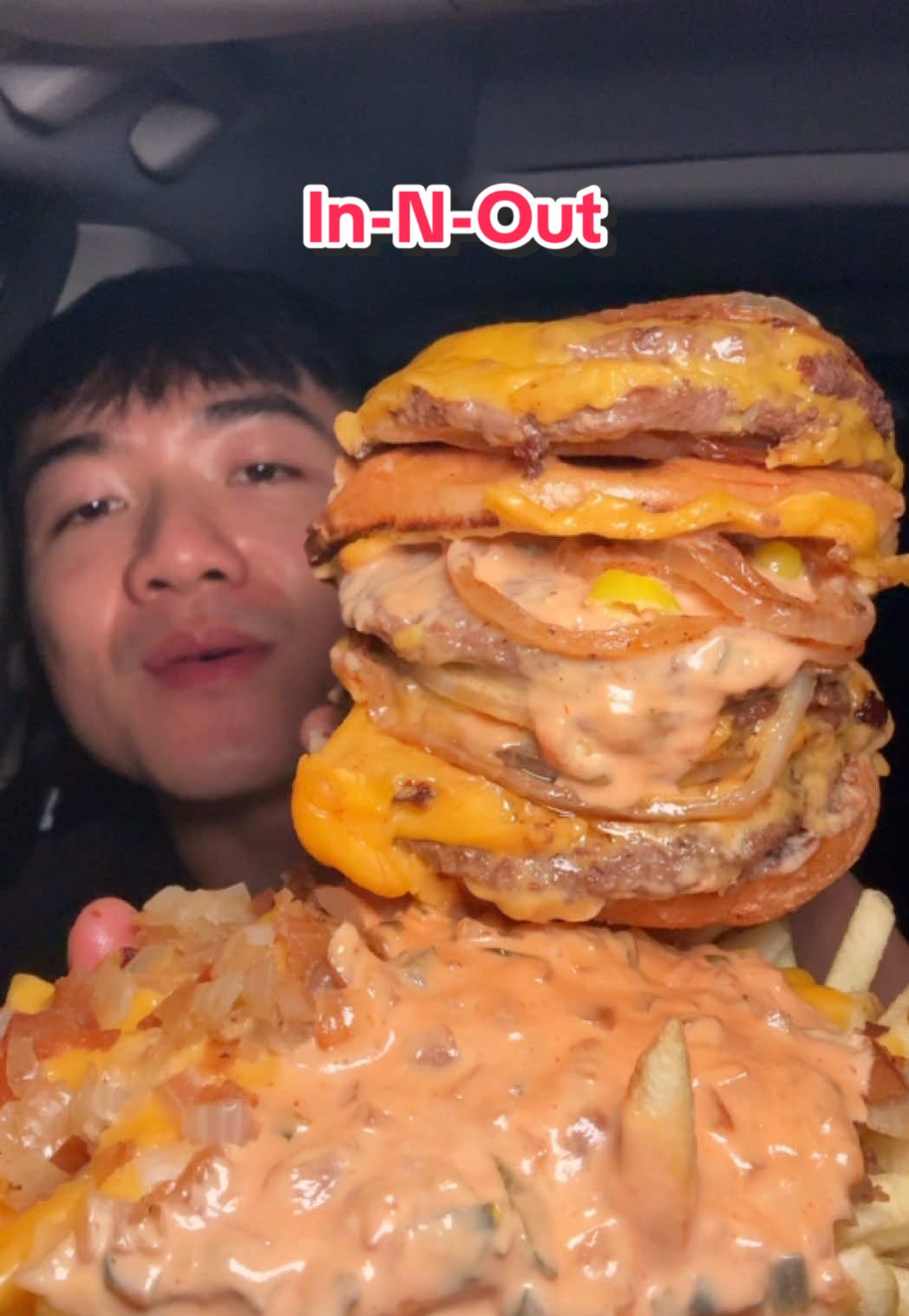 Innout  #fyp #viral #mukbang #Foodie #losangeles #asmreating #unitedstates #fypシ゚viral #innout #burgers #dlameats 