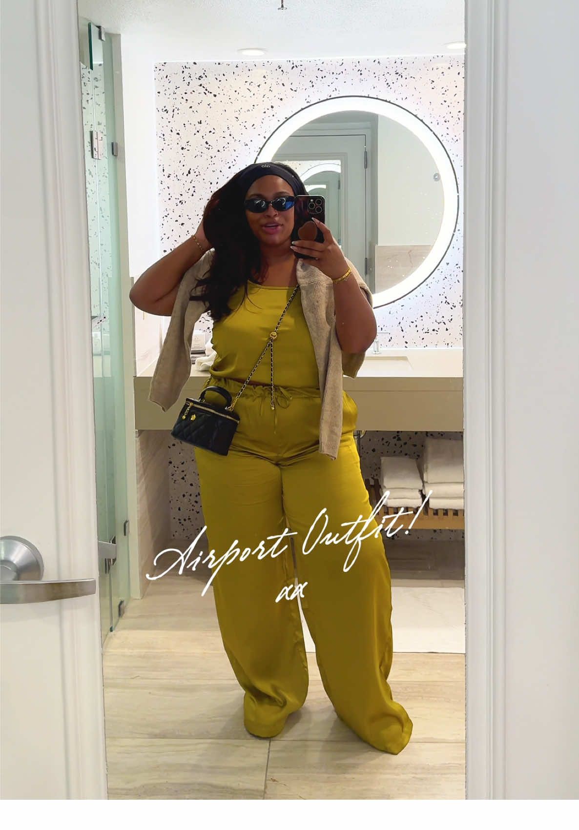 Airport Fits matter…here’s mine🥰 Linked in my LTK! #airportfit #OOTD #traveloutfit #blackgirlfashion #midsizefashion 