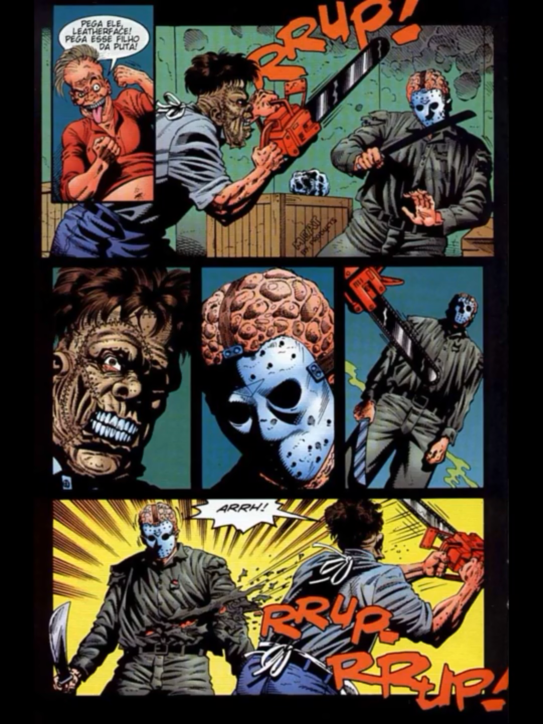 Sexta-Feira 13 - Jason VS Leatherface (HQ_1995) #Terror ##Massacre da serra eletrica https://versushq.blogspot.com/