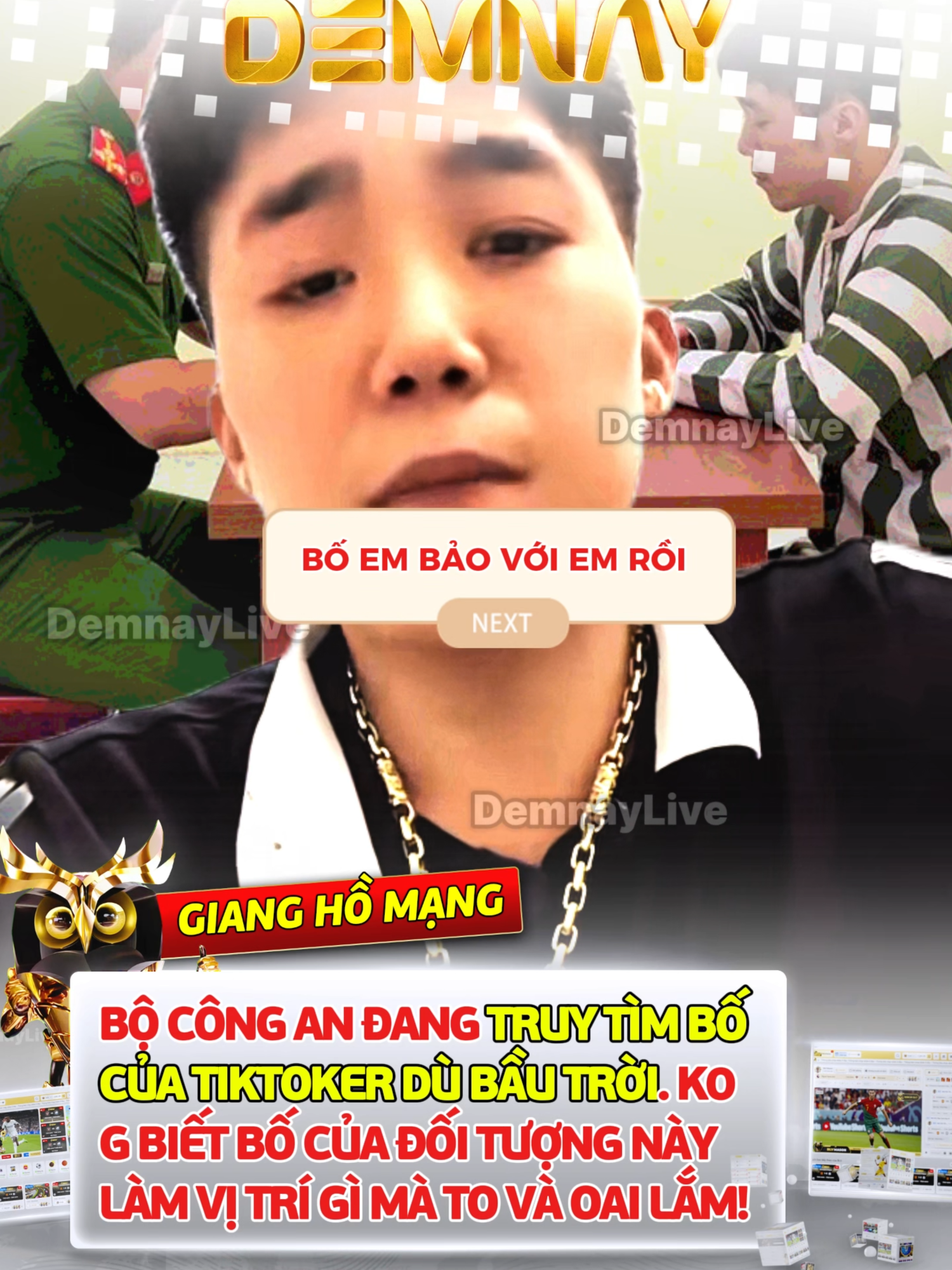 BỘ CÔNG AN ĐANG TRUY TÌM BỐ CỦA TIKTOKER DÙ BẦU TRỜI. #demnay #demnaylive #HUANhoahong #khabanh #dubautroi