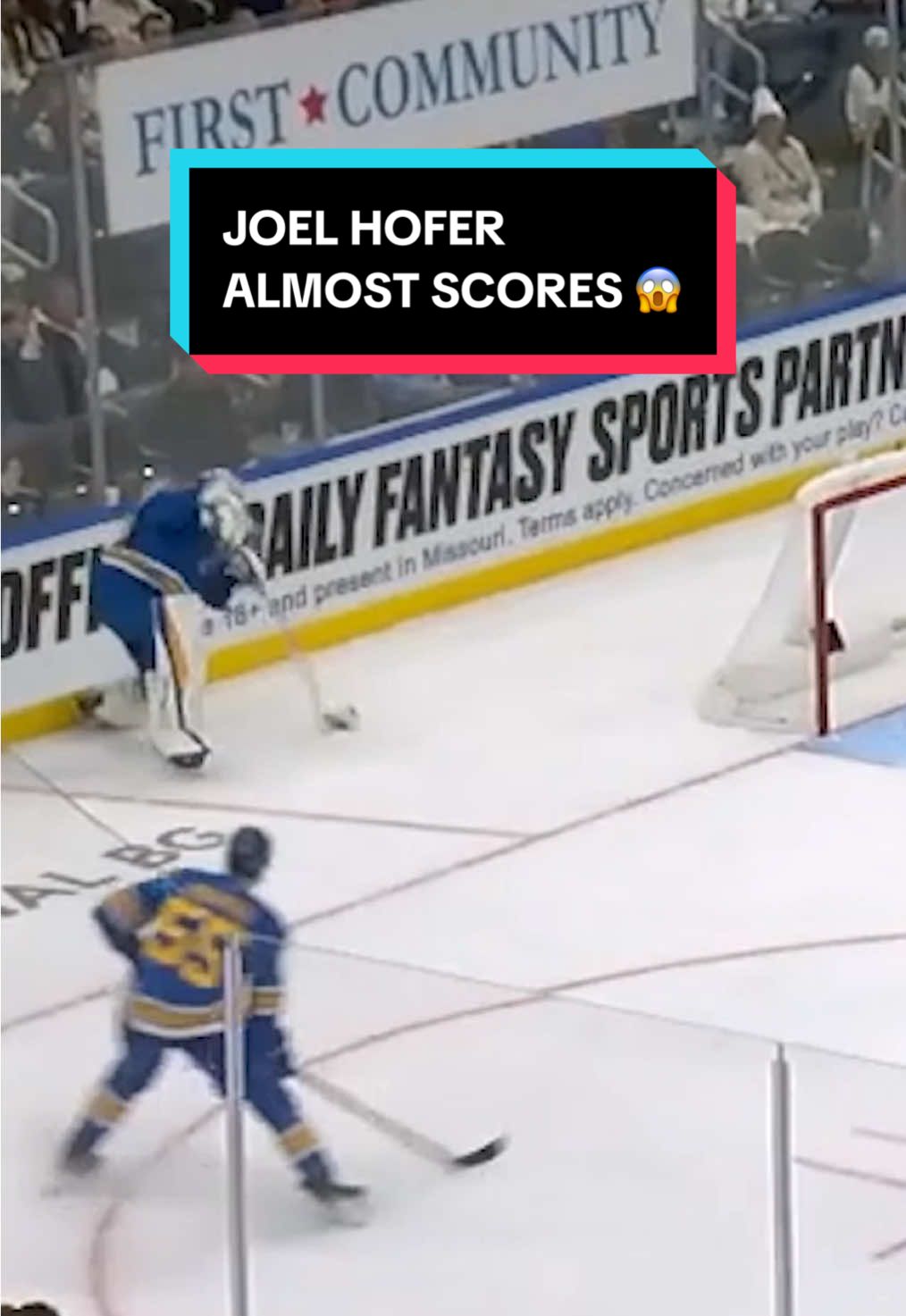 so close yet so far 😔 #NHL #JoelHofer #hockey #StLouisBlues #sports