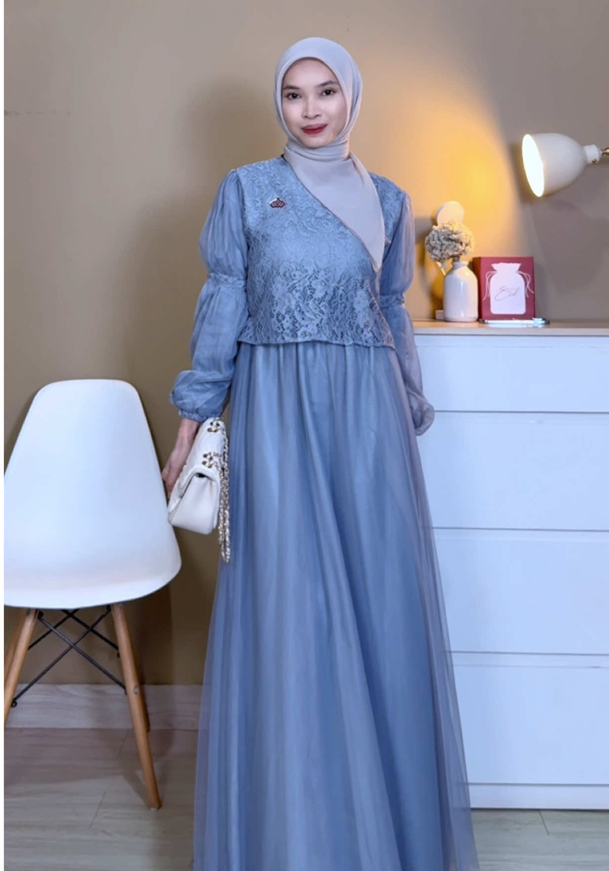 Spill dikit dulu dress cantik 😍 #dresstile #dressmewah #lebaran2026 