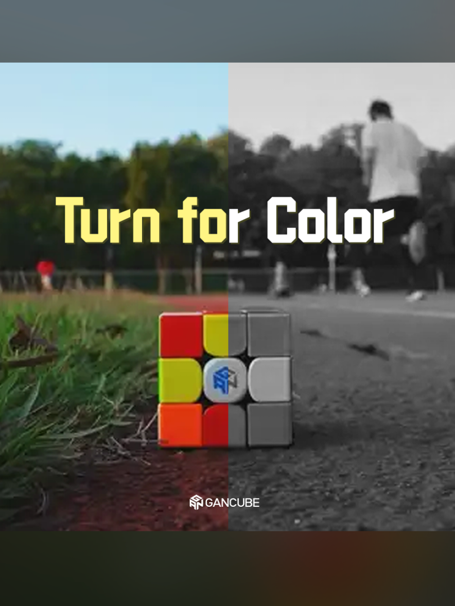 See the world  through a cube.👀   #GANCUBE #cubingworld #colour #cubing #relax #cubingtime 