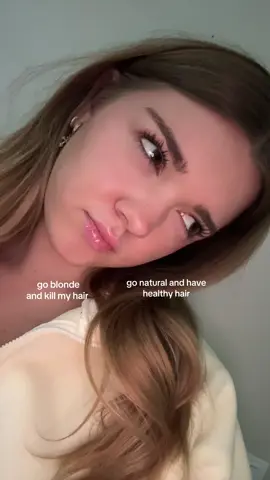it’s a constant battle😭#blonde #brunette #hairtok 