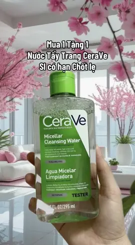 Nước tẩy trang dưỡng ẩm Cerave 295ml #nuoctaytrang #skincare  #taytrangcerave #cerave #taytrang .