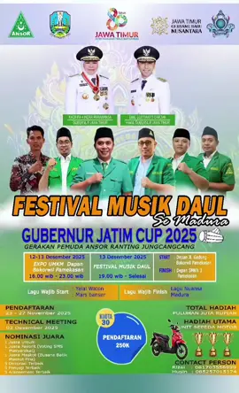 Ikut apa ngga yaa 😊 #festivalmusiktongtong #gubernurjawatimur #pamekasan #infopamekasan #madura 