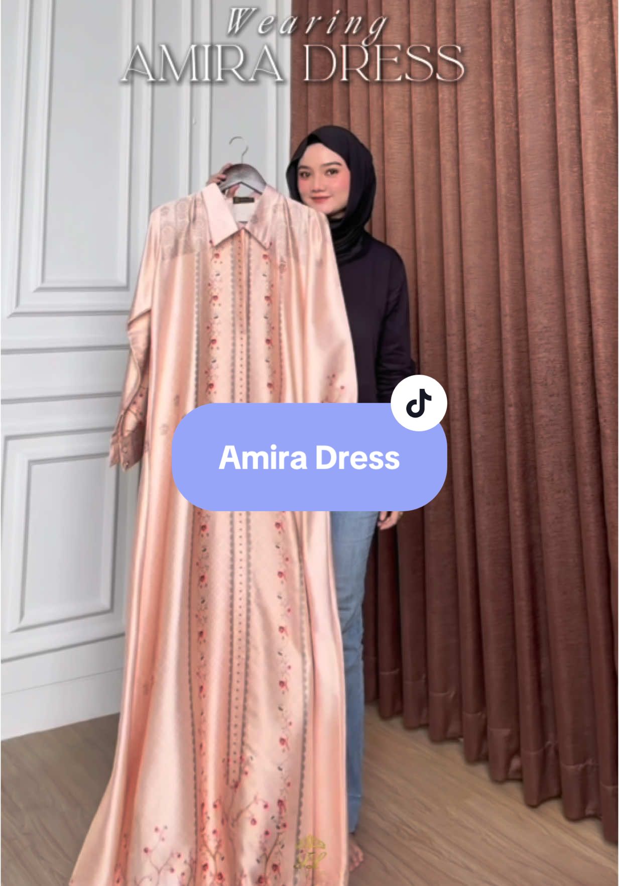Ada yang tau minfa pake Amira Dress warna apa? #farazlabel #gamiskondangan #dresslebaran #fypシ゚viral🖤tiktok #promoguncang1111 