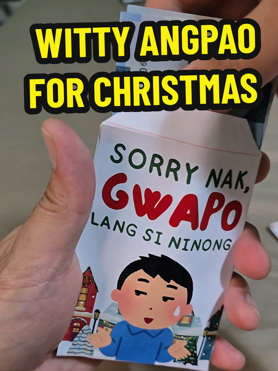 cute Angpao na pasok ngayong christmas. bigyan mo ng ganito mga inaanak mo. nandyan sa basket ko #angpao #angpaoforchristmas #christmasgift #christmasidea #fyppppppppppppppppppppppp 
