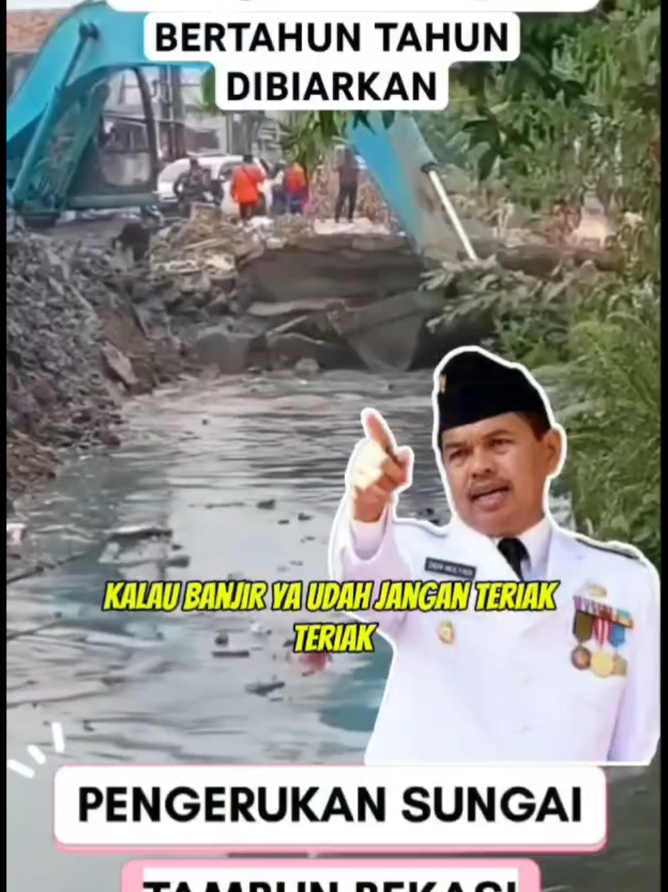 KDM jangan teriak banjir kalau gak mau di benerin