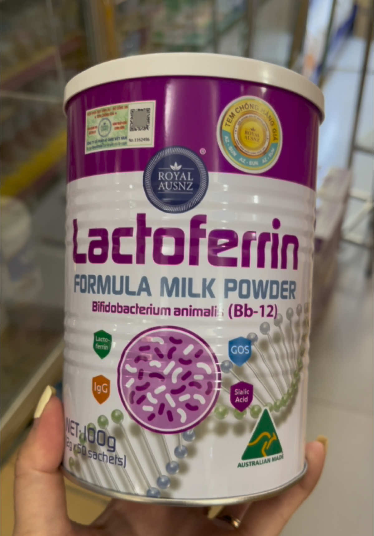 Lactoferin chuẩn hịn Shop về liên tục .#lactoferin #royal #mevabe 