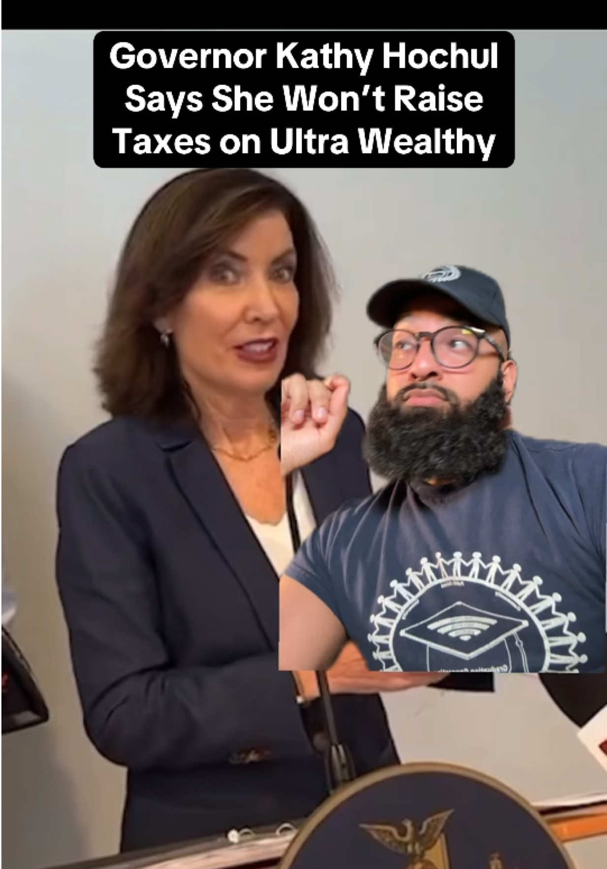 Kathy Hochul says she won’t raise taxes on the Ultra Wealthy. #kathyhochul #ny #zohranmamdani 