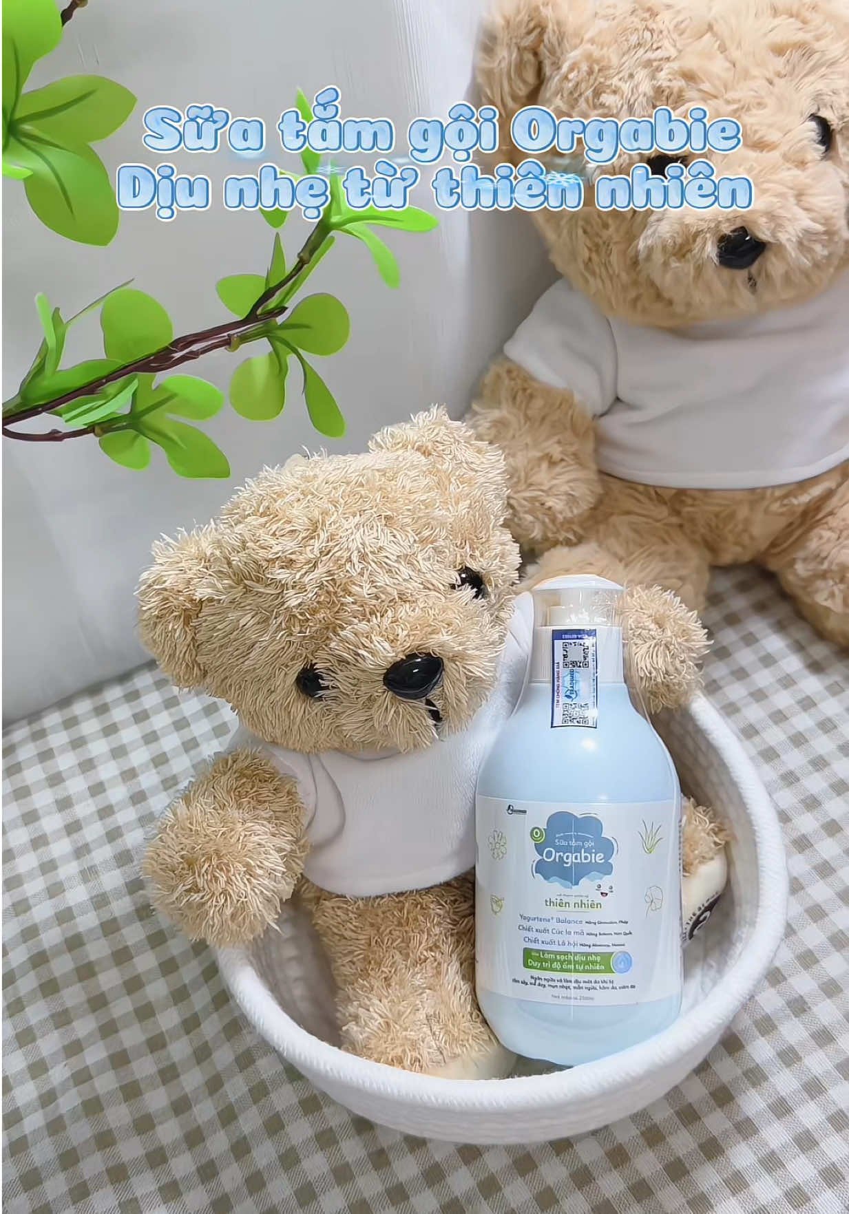 Mùi thơm dễ chịu, làn da mềm mịn, tắm gội xong chỉ muốn ôm bé mãi thôi 💛 #orgabie #suatamgoitreem #chamsocbeyeu 