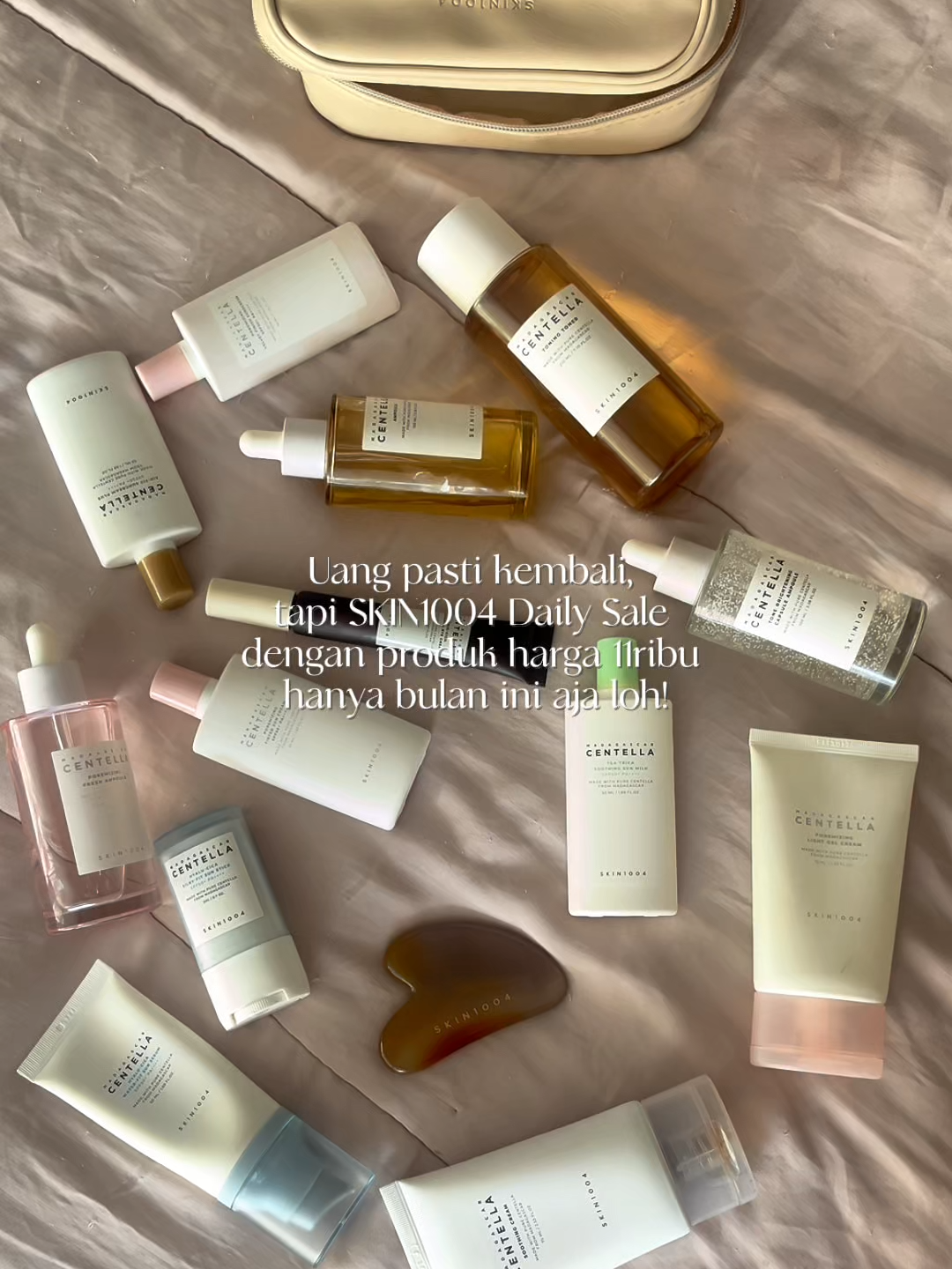Money comes and goes, but SKIN1004 Daily Sale — harga mulai 11 ribu — cuma hadir bulan ini 💚 #SKIN1004ID #SKIN1004 #SKIN1004Indonesia #skincare #skintok #centella #KBeauty #glowingskin