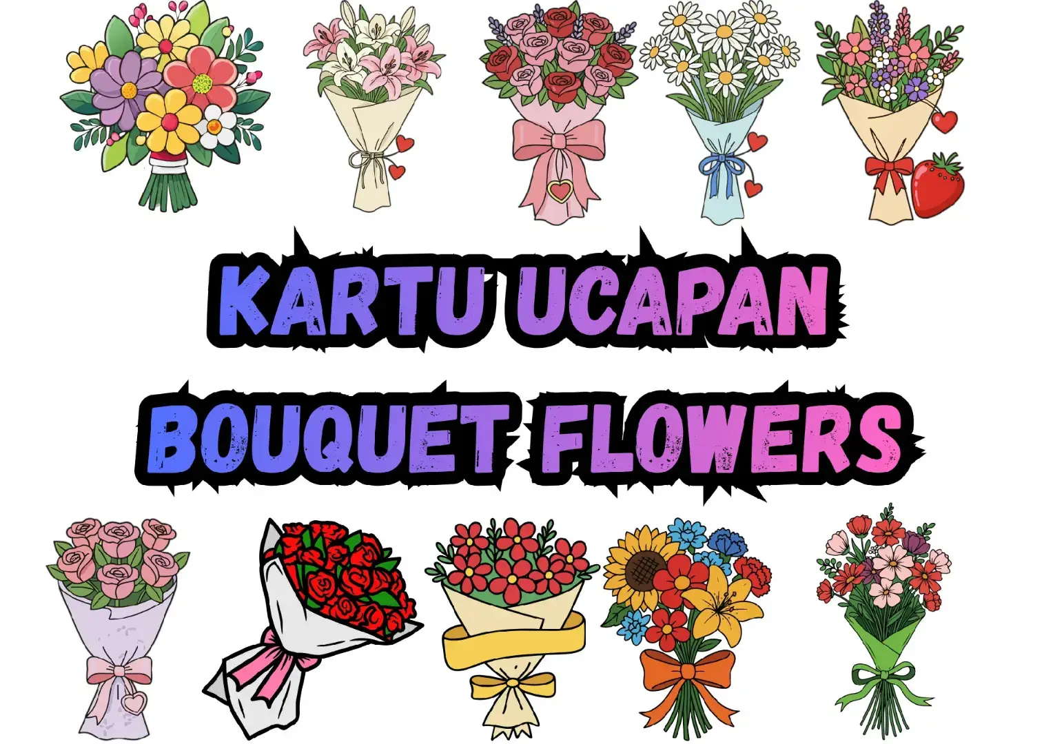 Kartu Ucapan dengan mewarnai Bouquet Flowers LINK ADA DI BIO #kartuucapan #bunga #lkpd #hariguru #fyp 