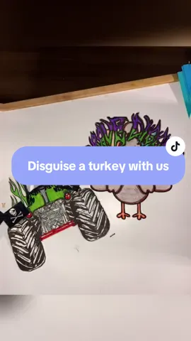 Turkeys, start your engines. #disguisechallenge #disguiseaturkey #monsterjam #turkeydisguise #turkeydisguiseproject 