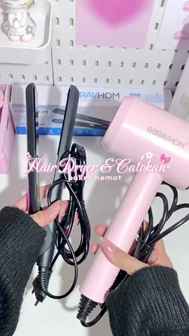Murah guys tapi kualitasnya Oke bgtt👍🏻💗  #catokanrambut #catokanmurah #hairdryer #pakethemat #catokan2in1 