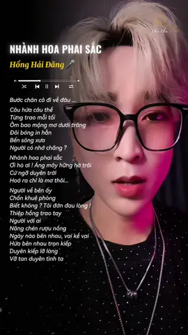 “Duyên kiếp lỡ làng… Vỡ tan duyên tình ta…” #nhanhhoaphaisac #honghaidang #lyrics #chucchucmusiz #nhachaymoingay #xuhuong #viral #music 
