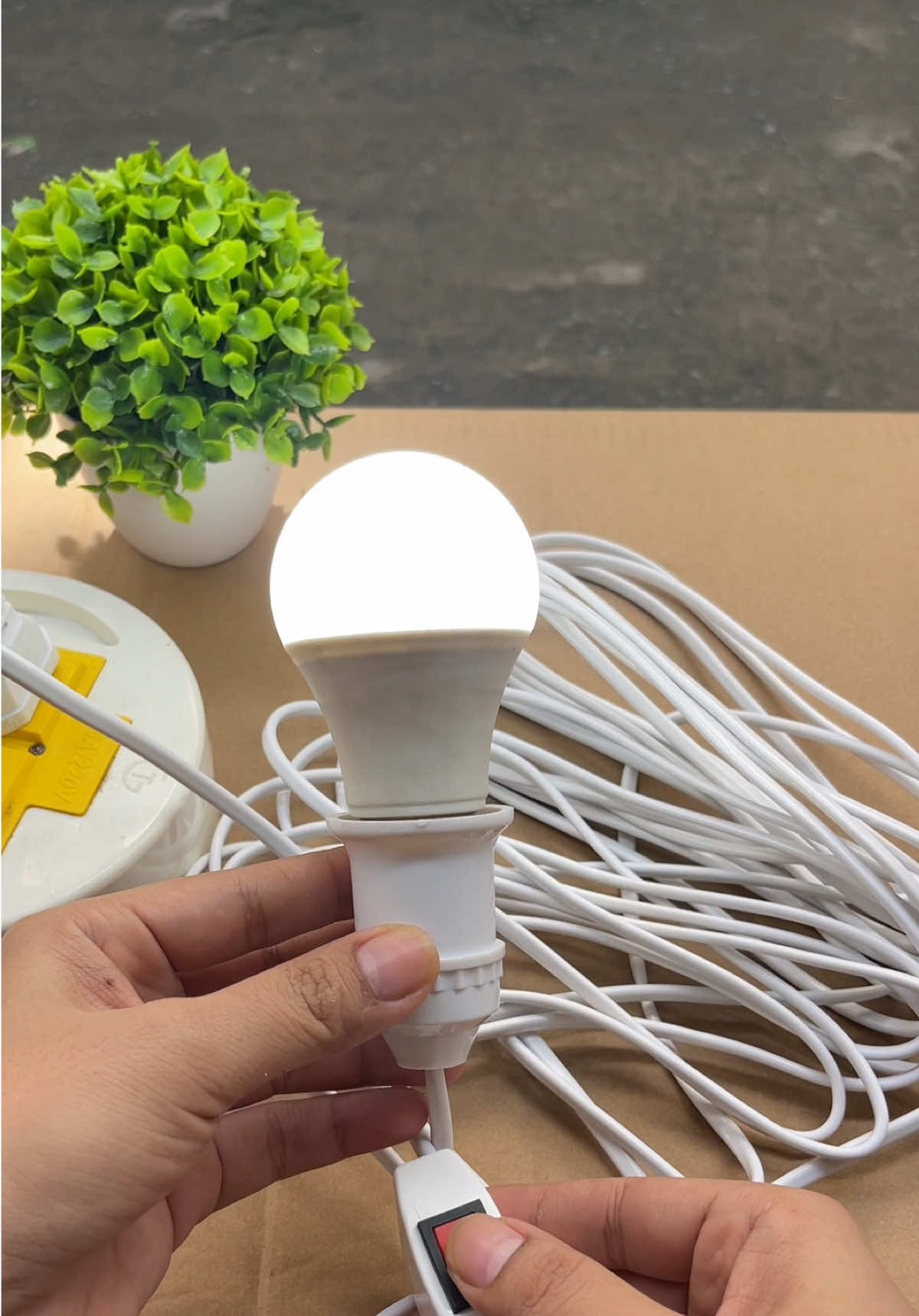 Đui đèn liền dây công tắc và phích cắm #daydienliencongtac 