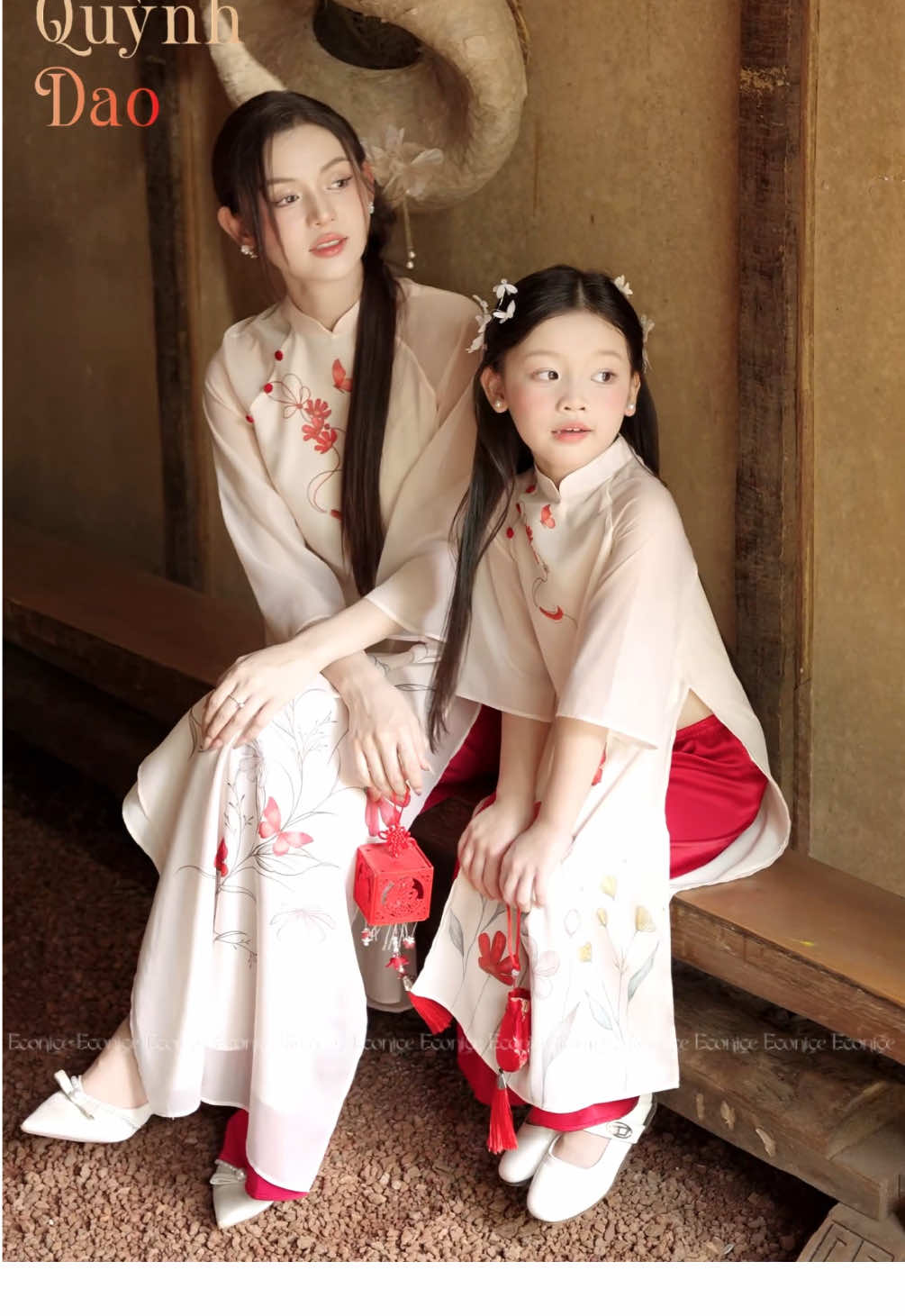 Tết này mẹ đã có áo dài Quỳnh Dao chưa? #aodaitet #tet2026 #aodaimebe #econice 