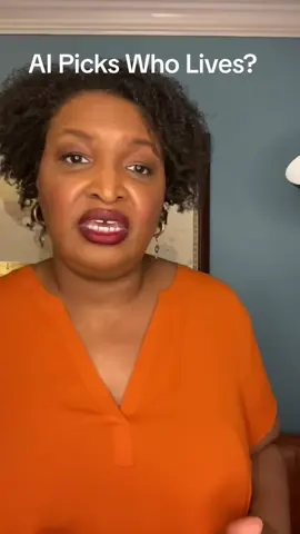 Imagine an AI saying YES or NO to your treatment. Stacey Abrams says this isn’t the future  it’s already starting. #autocrates #clipverseautocracy #ai #livesmatter #viral 