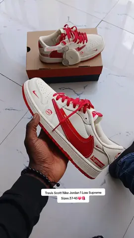 Travis Scott Nike Jordan 1 Low Supreme Sizes:37-45 Price:Ksh 4,000💰 📞0758570118 #jordan1low  #travisscott #kenyantiktok🇰🇪 #shoestiktok #awefriquefootwear 