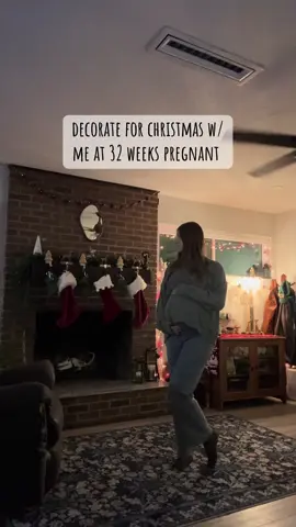 i know, i know, it’s barely november. BUT LISTEN! i ALWAYS wait til after thanksgiving to start decorating, because i hate putting halloween away, but this year, i wanted to make sure we had time to get christmas up before i go into labor 😵‍💫 so we got an early early start for the first (and last!!!) time.  if anyone has christmas-ing advice - besides putting away my year round decor (the alligator stays) - please let me know! the vibes are hallmark movie - over the top & cluttered, but cozy & intentional. it’s starting to come together!!  #christmasdecor #pregnancy #nesting #adventcalendar #thrifting 