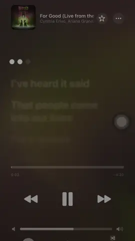 a heartful song… 🥹❤️ #wicked #wikcedforgood 