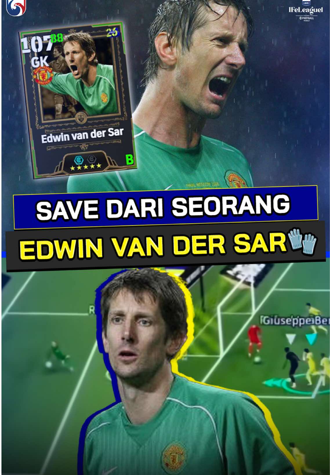 EDWIN VAN DER SAR SAVES🧤🐇 #ifel #ifelditiktok #ifeleague1 #efootball #stepupshowupstandout 