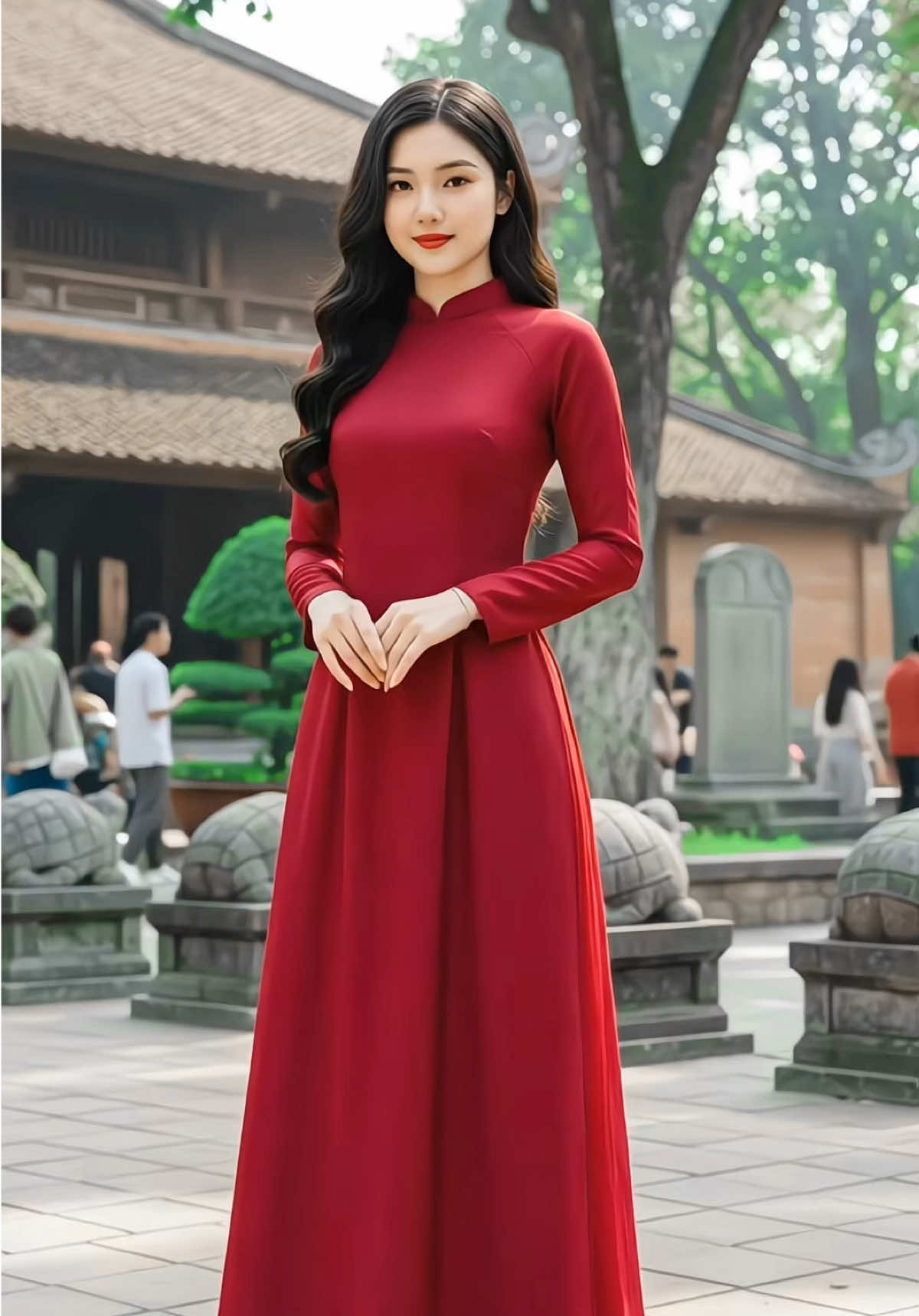 Áo dài truyền thống vải lụa Tô Chau tà dáng chữ A siêu sang 😍 #xuhuong #aodaitruyenthong #aodai #aodaivietnam #aodailua 