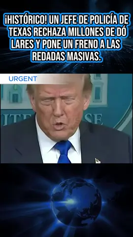¡HISTÓRICO! Un Jefe de Policía de Texas Rechaza Millones de Dólares y Pone un Freno a las Redadas Masivas. #usa #donaldtrump #realdonaldtrump #estadosunidos #eeuu 