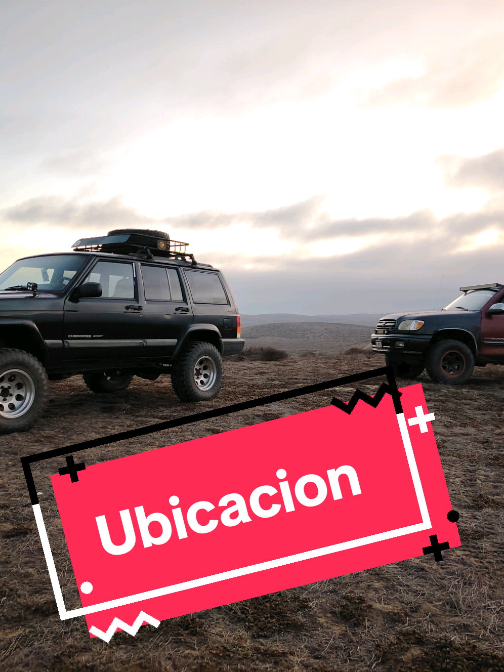 2do día de recorrido en busca de ubicación, y se nos hizo de noche. #baja1000 #offroad #cherokee #bajacalifornia #rutas 