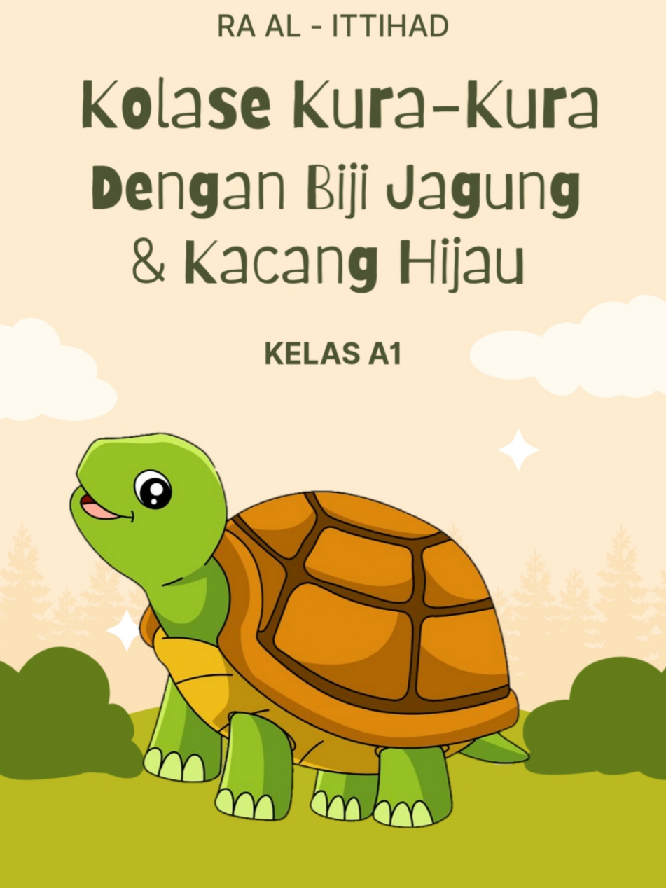 Kegiatan anak Kelas A1 RA AL - ITTIHAD hari ini Kolase Kura-kura dengan Biji Jagung dan Kacang hijau #kolase #kolasebijibijian #kura #kegiatananak #sekolah 