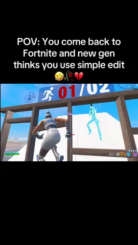 POV: You come back to fortnite after taking a break and all the new gen think you using simple edit! #fn #fortnite #fyp #viral #trolling 