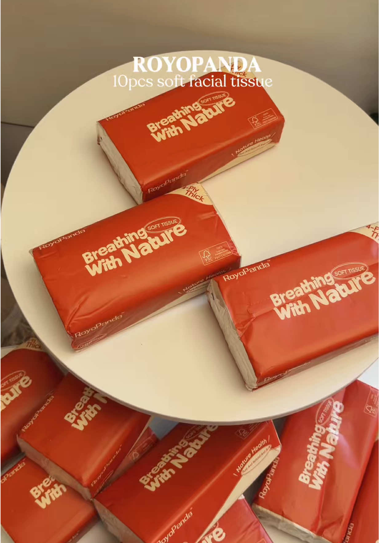 10packs x 280 sheets soft facial tissue. ❤️ #royopanda #royopandatissue #facialtissue 