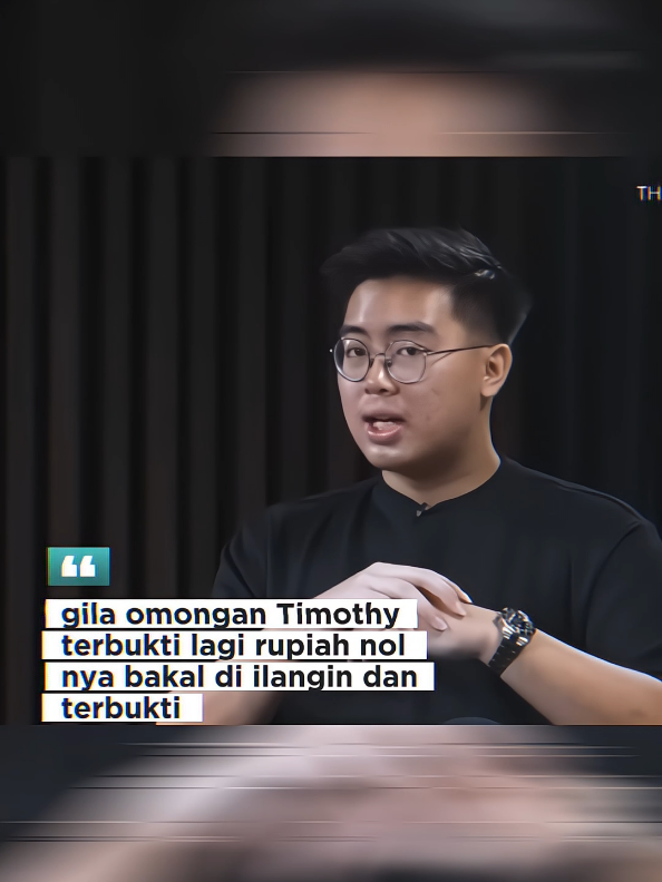 gilaa omongan Timothy terbukti lagi uang rupiah bakal di redomenisasi #akademicrypto #timothyronald 