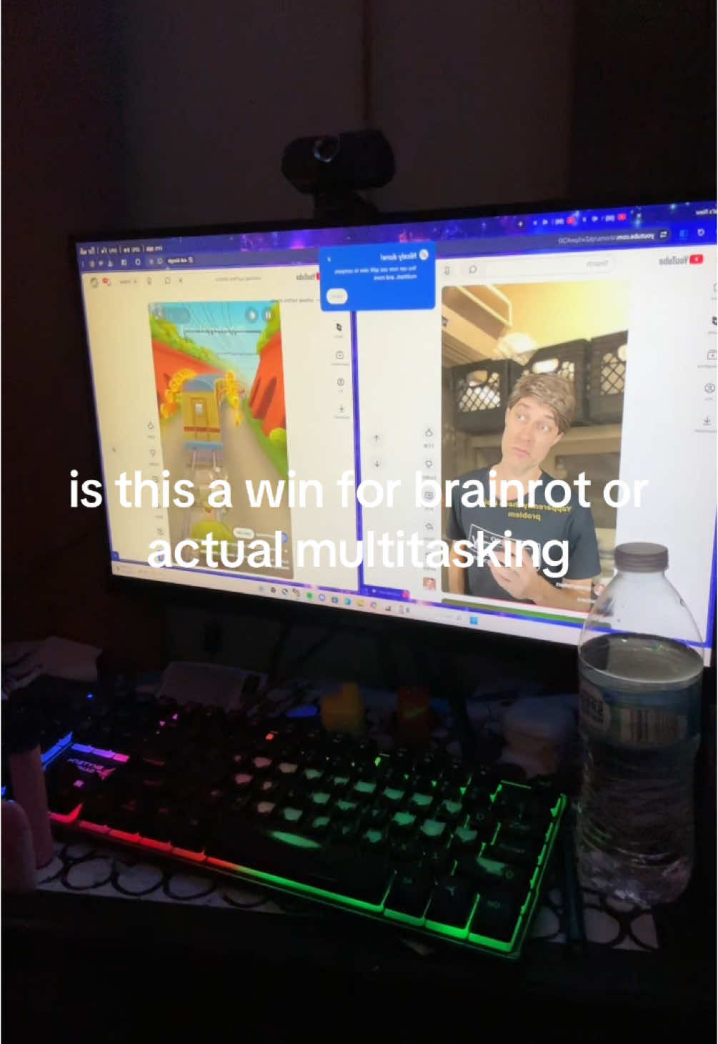 #checkpoint i took a hit of silence bc i think we all know what we're gonna use this for lmao #brainrot #subwaysurfers #multitasking #youtube #lol