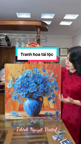 Tranh hoa tài lộc đầu năm #tiktokshop #xuhuong #nguyetviettel #tranhtreotuong 
