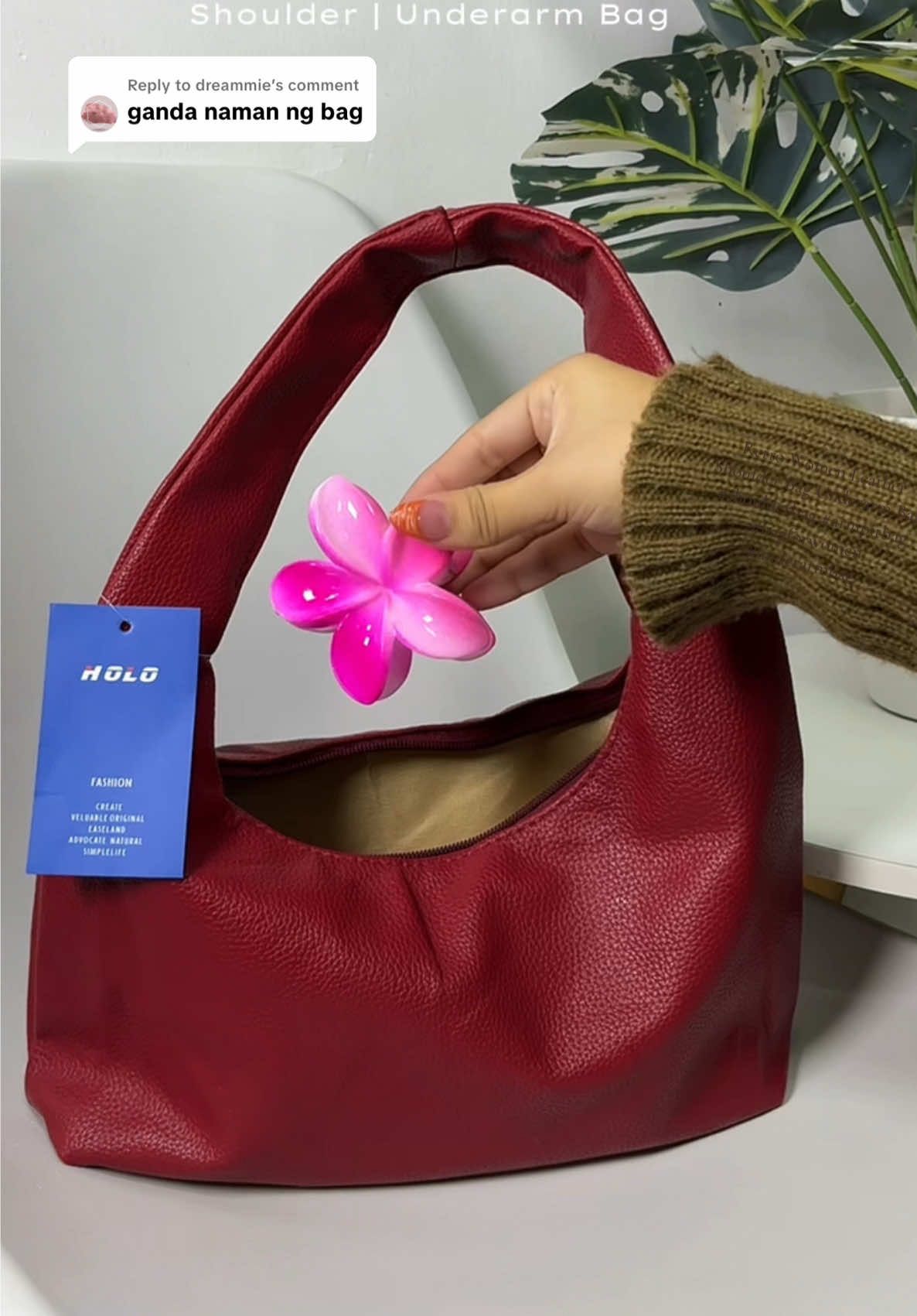 Replying to @dreammie  Retro Women Leather Shoulder Bag Underarm Bag  #shoulderbag #armpitbag #bagforwomen #underarmbag #fashionbag 