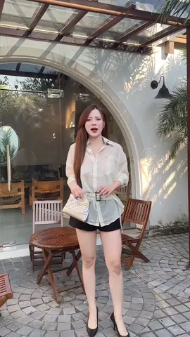 Bản áo sơ mi mix mặc với quần nào cũng đẹp luôn ấy ce ơi #quynhnhumacgi  #xuhuongtiktok 
