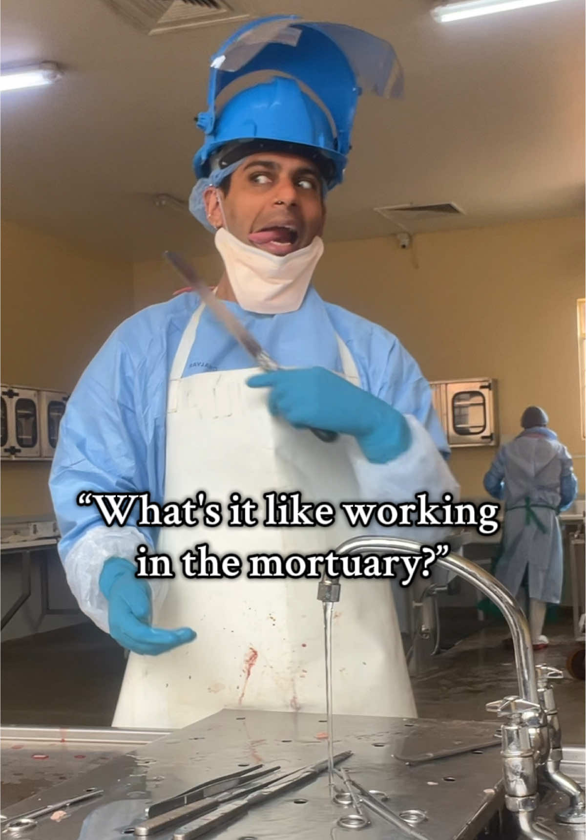 Constantly diagnosing my own cause of death 😭 #DrYaseenBismilla #ForensicPathology #forensicpathologist #autopsy #postmortem 