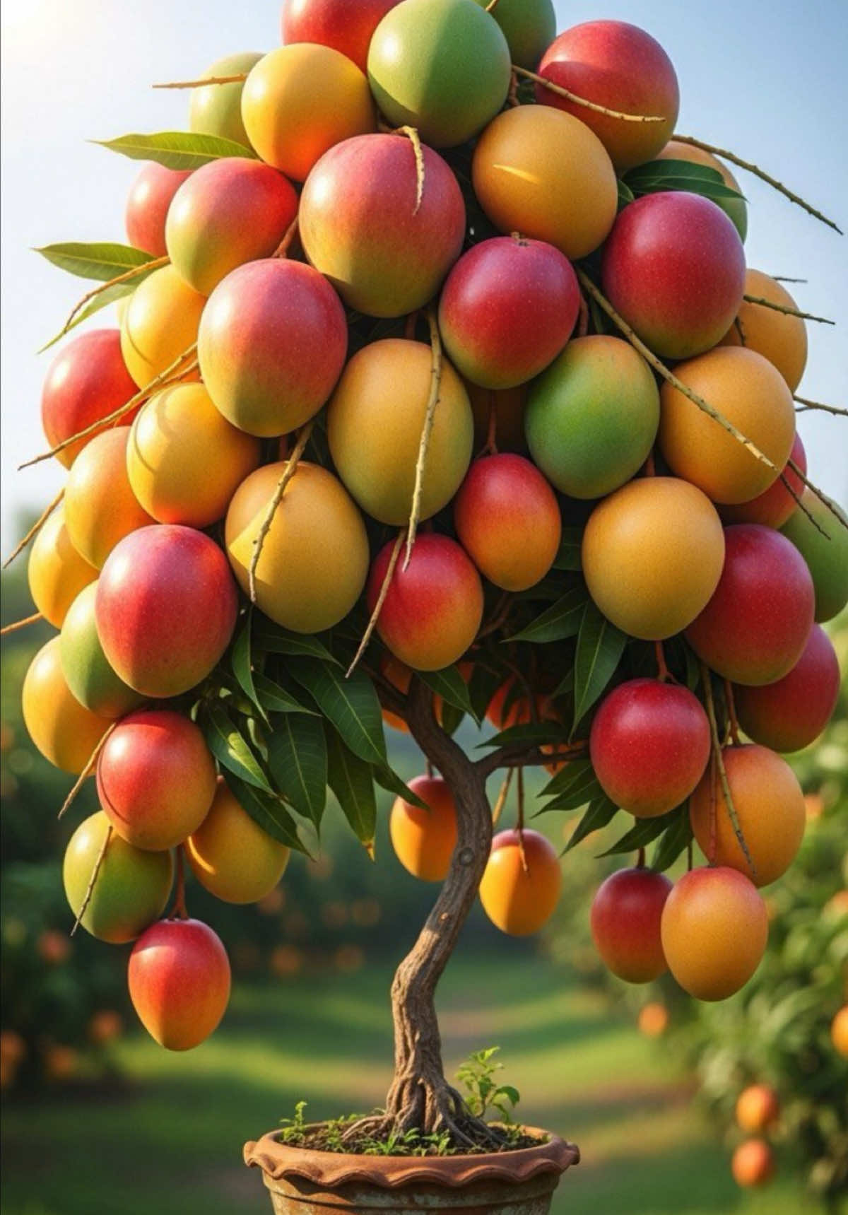 How to graft a mango tree with orange and coca-cola to produce more fruit #growing #mango #orange 